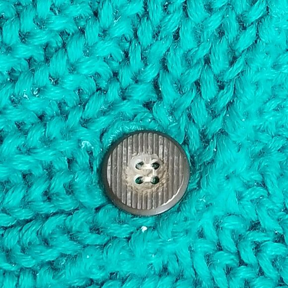 Vintage Reed Hunter Cardigan Womens Small Wool Blend Green VNeck - Picture 7 of 15